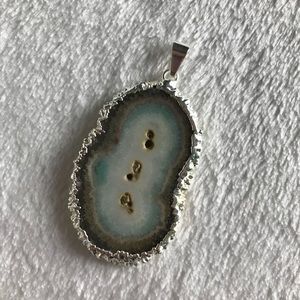 Stalactite slice pendant